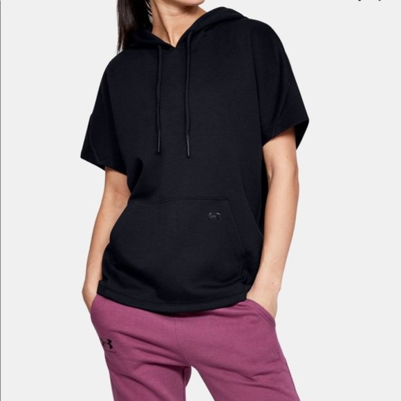 Under Armour Double Knit Short Sleeve Hooded Tunic - Picture 1 of 9